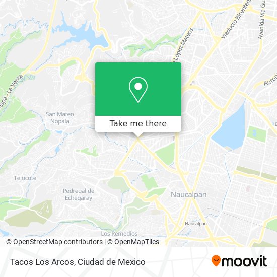 Tacos Los Arcos map