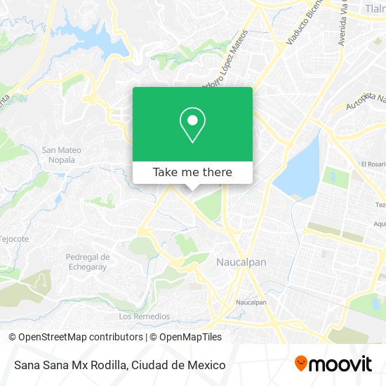Sana Sana Mx Rodilla map