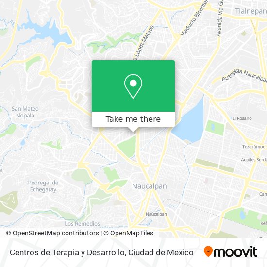 Mapa de Centros de Terapia y Desarrollo