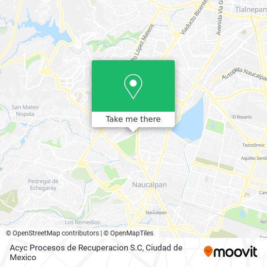 Acyc Procesos de Recuperacion S.C map