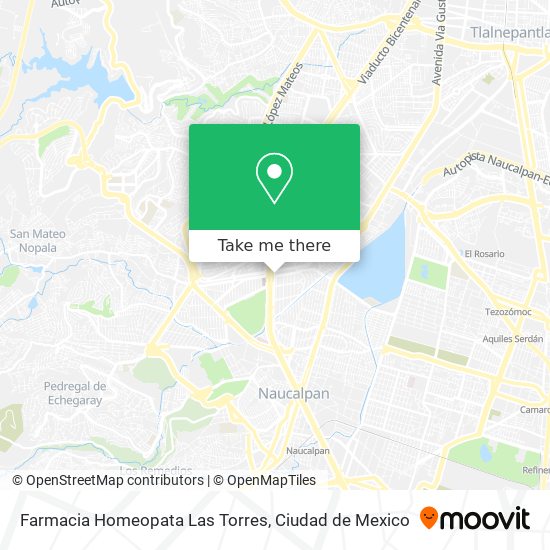 Mapa de Farmacia Homeopata Las Torres