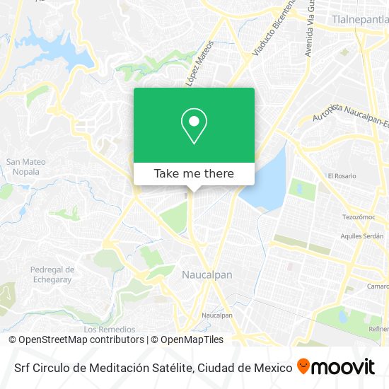 Mapa de Srf Circulo de Meditación Satélite