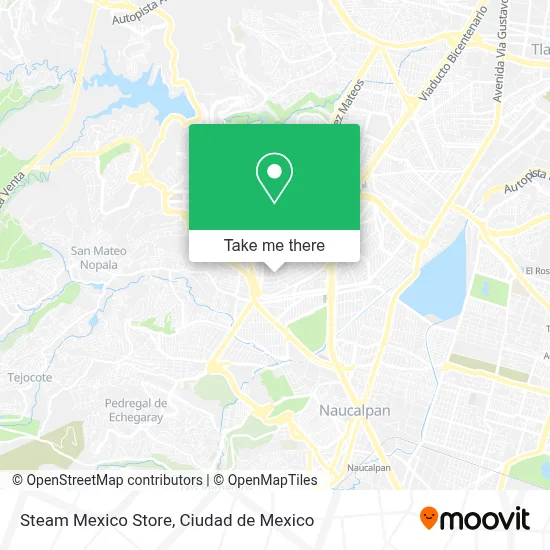Steam Mexico Store map