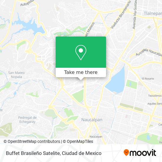 Buffet Brasileño Satelite map