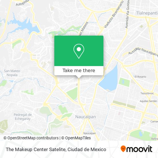 The Makeup Center Satelite map