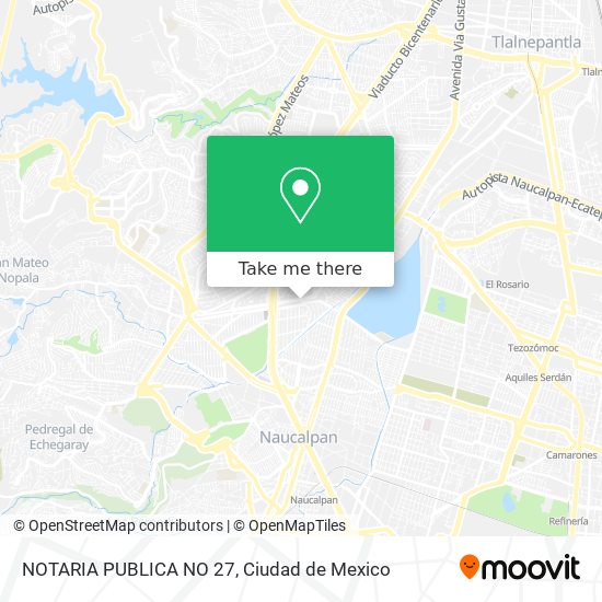 Mapa de NOTARIA PUBLICA NO 27