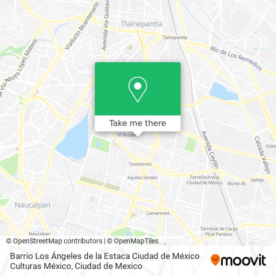 Mapa de Barrio Los Ángeles de la Estaca Ciudad de México Culturas México