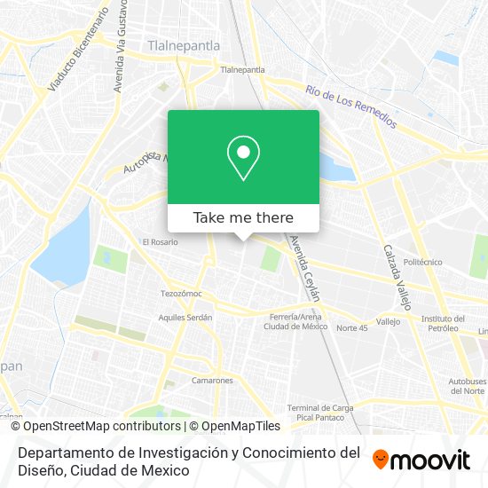 Departamento de Investigación y Conocimiento del Diseño map