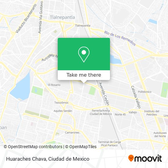 Huaraches Chava map