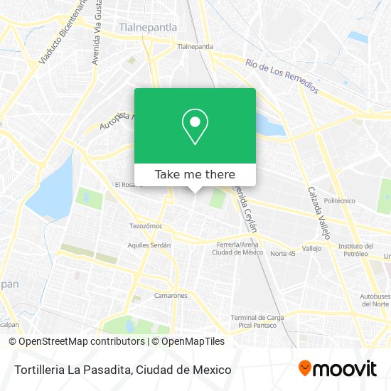 Mapa de Tortilleria La Pasadita