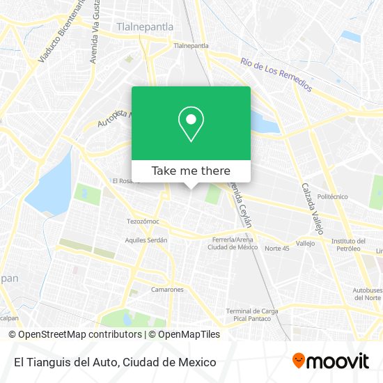 El Tianguis del Auto map