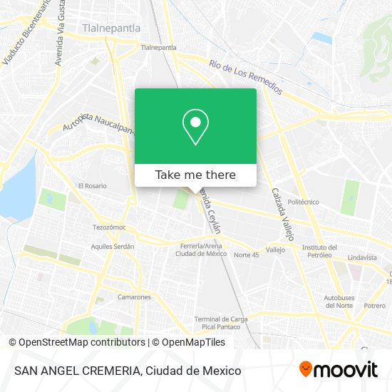 SAN ANGEL CREMERIA map