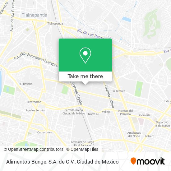 Mapa de Alimentos Bunge, S.A. de C.V.