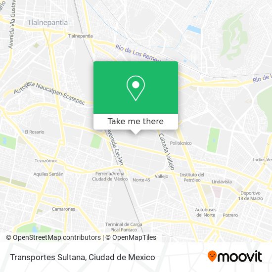 Mapa de Transportes Sultana