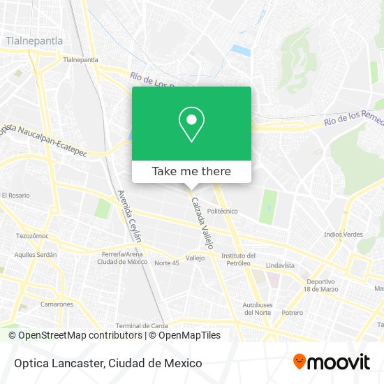 Optica Lancaster map