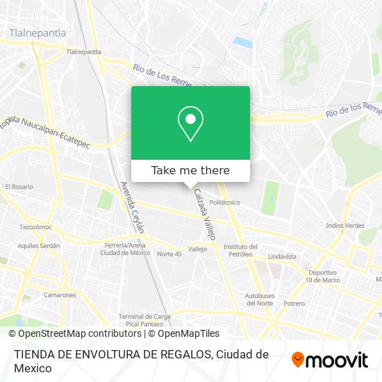 TIENDA DE ENVOLTURA DE REGALOS map