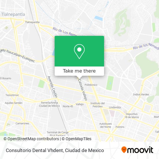 Mapa de Consultorio Dental Vhdent