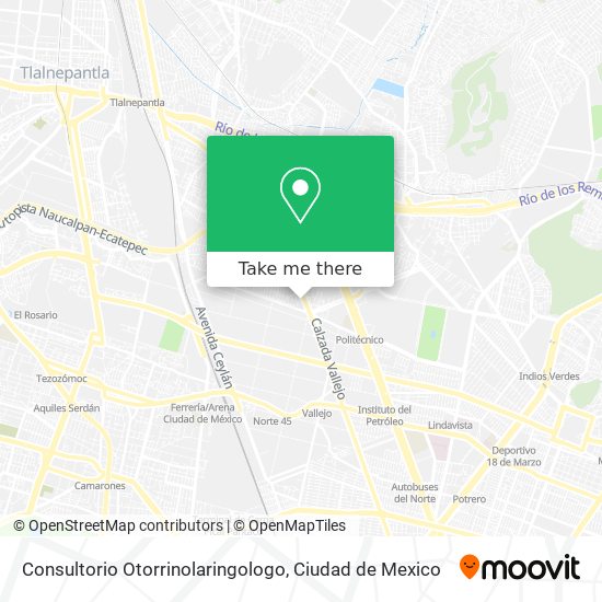 Consultorio Otorrinolaringologo map