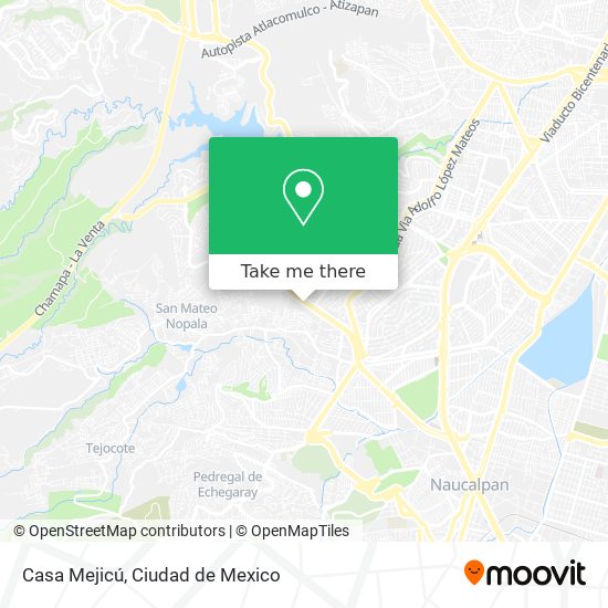 Casa Mejicú map