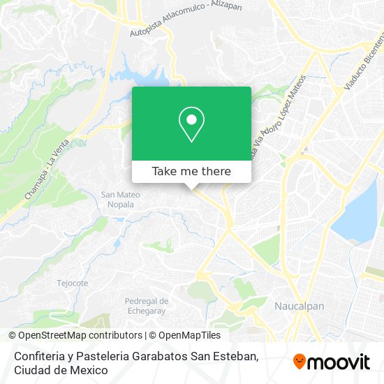 Confiteria y Pasteleria Garabatos San Esteban map