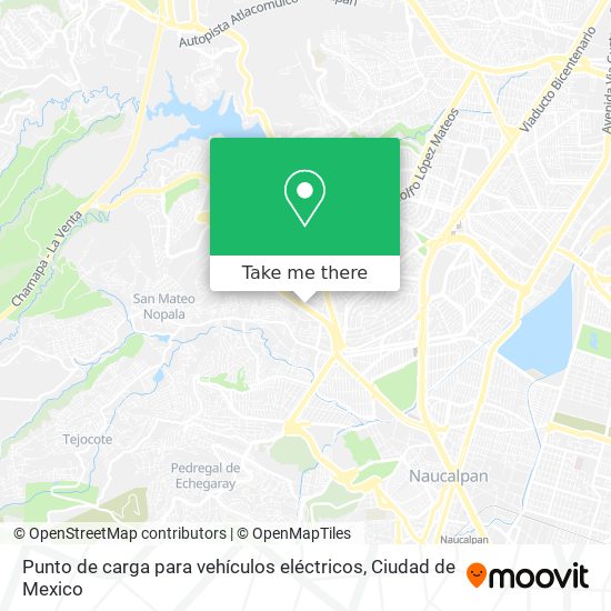 Punto de carga para vehículos eléctricos map