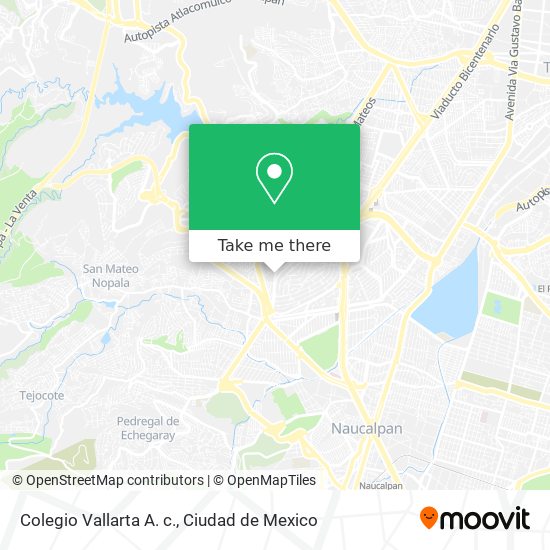 Colegio Vallarta A. c. map