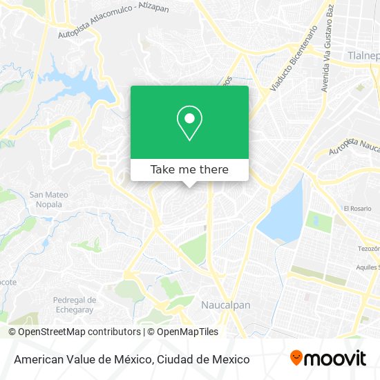 American Value de México map