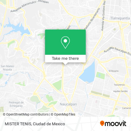 MISTER TENIS map