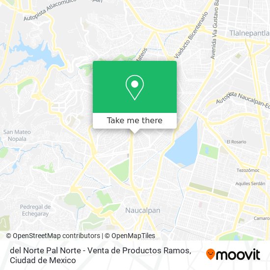 del Norte Pal Norte - Venta de Productos Ramos map