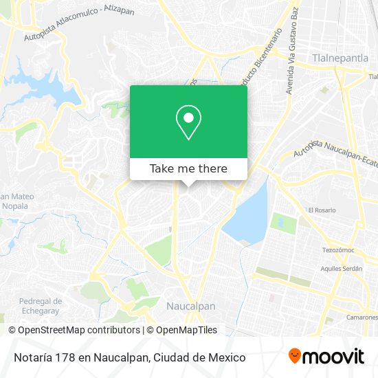 Notaría 178 en Naucalpan map