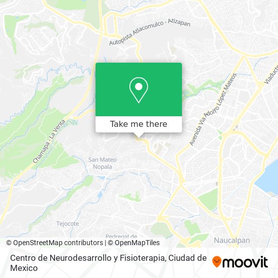 Mapa de Centro de Neurodesarrollo y Fisioterapia