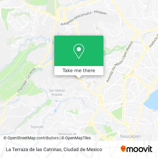 Mapa de La Terraza de las Catrinas