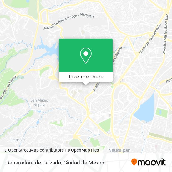 Mapa de Reparadora de Calzado