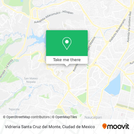 Vidrieria Santa Cruz del Monte map