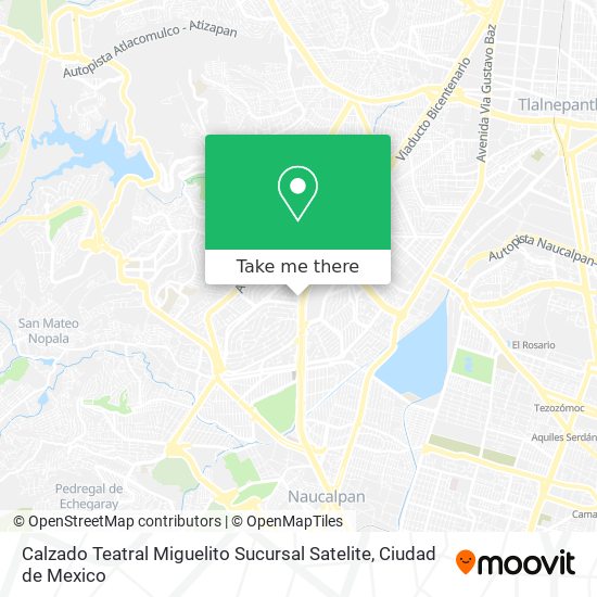 Calzado Teatral Miguelito Sucursal Satelite map