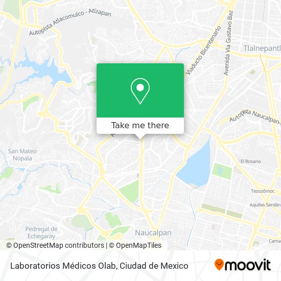 Mapa de Laboratorios Médicos Olab