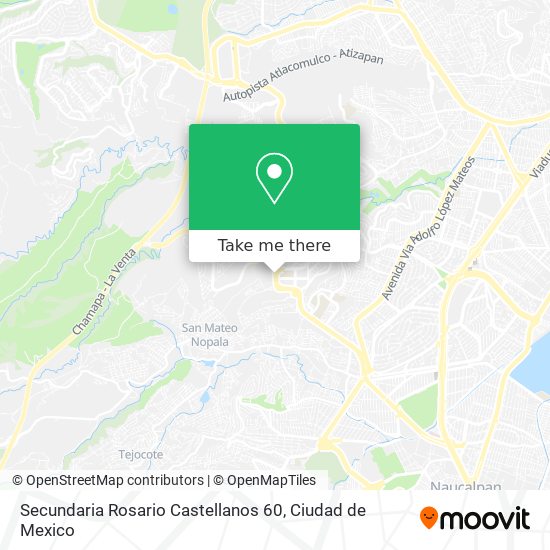 Mapa de Secundaria Rosario Castellanos 60