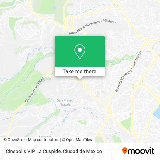 Como llegar a Cinepolis VIP La Cuspide en Nicolas Romero en autobus