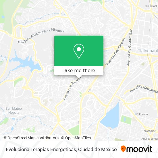 Evoluciona Terapias Energéticas map