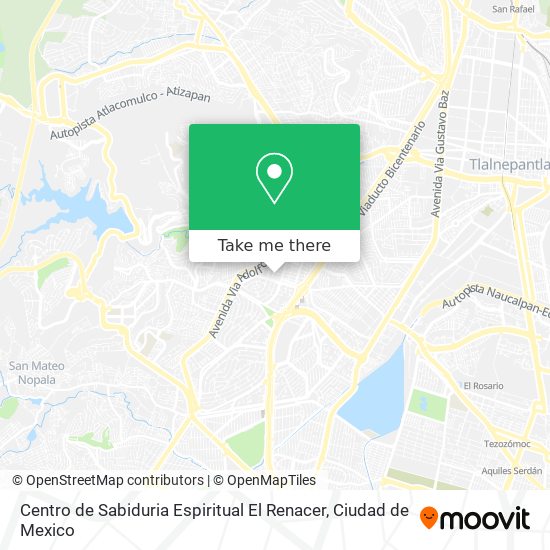 Mapa de Centro de Sabiduria Espiritual El Renacer