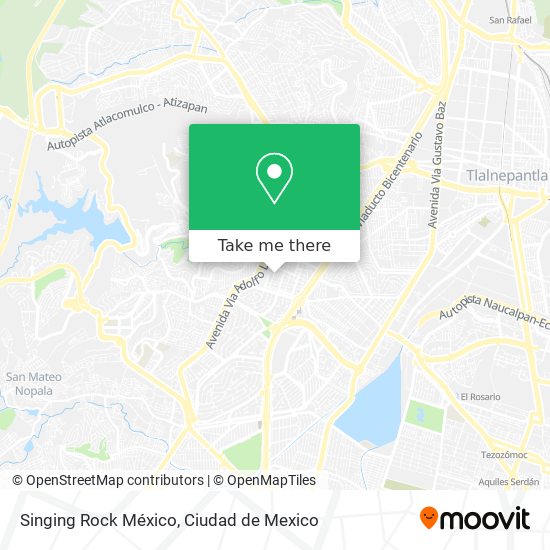 Singing Rock México map