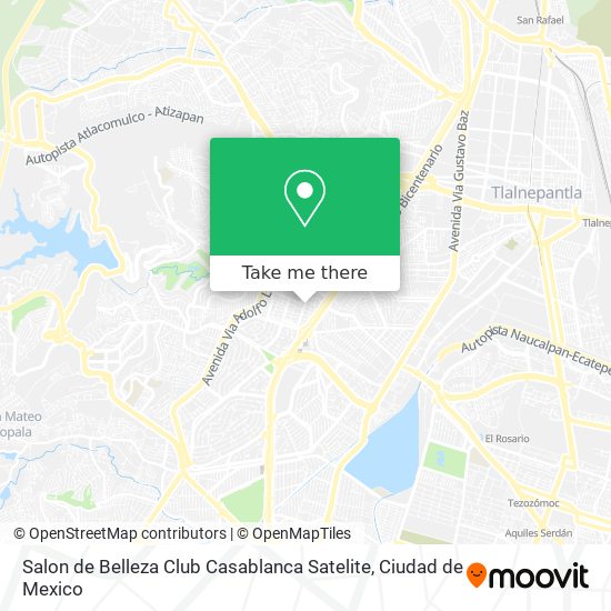 Salon de Belleza Club Casablanca Satelite map
