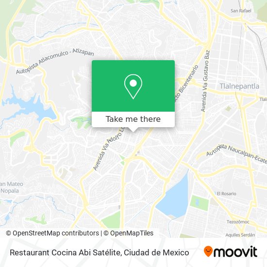 Mapa de Restaurant Cocina Abi Satélite