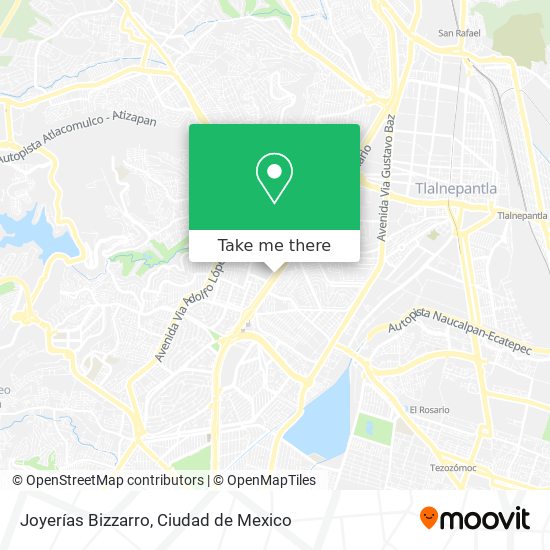 Joyerías Bizzarro map