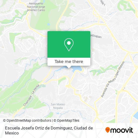 Escuela Josefa Ortiz de Domínguez map