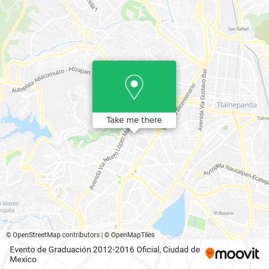 Mapa de Evento de Graduación 2012-2016 Oficial