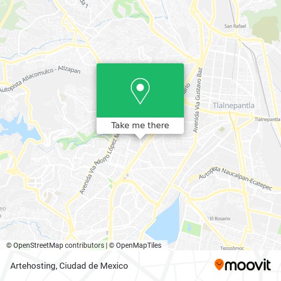 Artehosting map