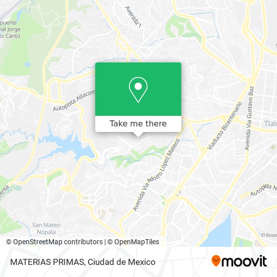 Mapa de MATERIAS PRIMAS