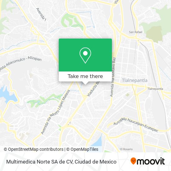 Multimedica Norte SA de CV map