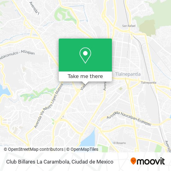 Club Billares La Carambola map